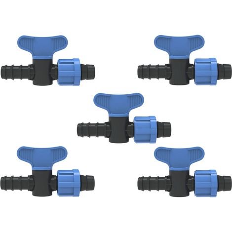Válvula de paso cinta goteo 16mm a tubo goteo 16mm. Pack de 5 unidades  La válvula de paso utilizada para conectar un tubo de goteo 16mm y una cinta de goteo tubos de riego, está hecha de plástico de (1/5)