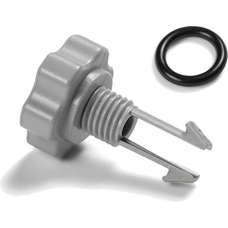 Soupape de décharge d'air Intex 25002 + Joint torique de rechange pour pompe de filtration 10460/10264 25002 (4 jeux) (1/3)