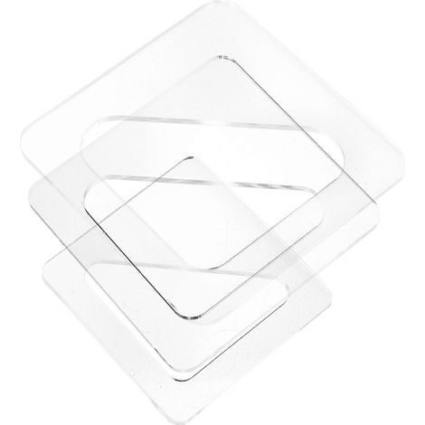 Ensemble de 3 pochoirs pour planche à découper, pochoirs de perforation, projets de menuiserie, reproduction de poignées (1/5)