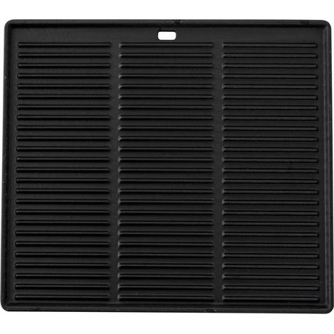 CLP – Grille de barbecue réversible 45,5 x 35 cm – Surface rayée et lisse – Distribution de chaleur uniforme – Épaisseur 1,5 cm