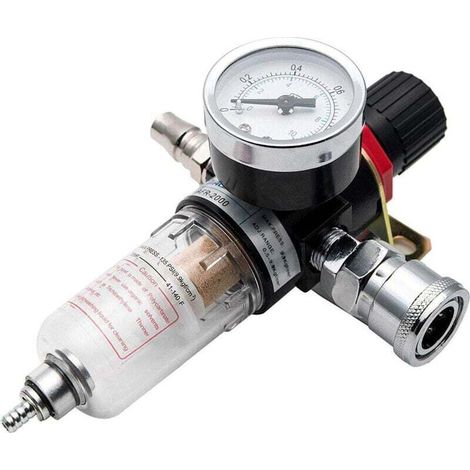 Séparateur huile-eau 1/4" pour compresseur d'air AFR2000, filtre à air comprimé, régulateur et système de traitement de l'air pour équipements pneumatiques