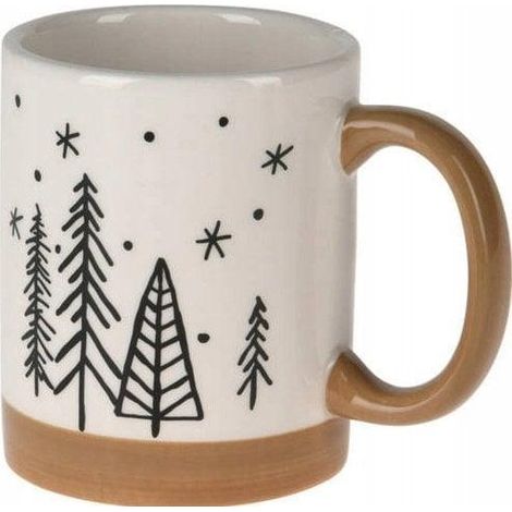 Taza de cerámica home-styling-collection diseño abetos 250 ml
