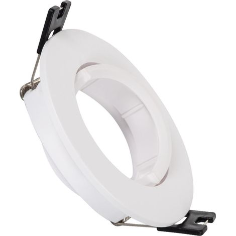 Aro Downlight Circular Basculante para Bombilla LED GU10 / GU5.3 Corte Ø 70 mm Blanco (1/5)