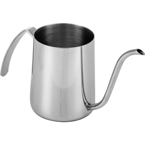 350 ml Edelstahl-Kaffeekessel mit Handfilter, Schwanenhals-Kaffeekessel zum Aufbrühen von Kaffee und Tee
