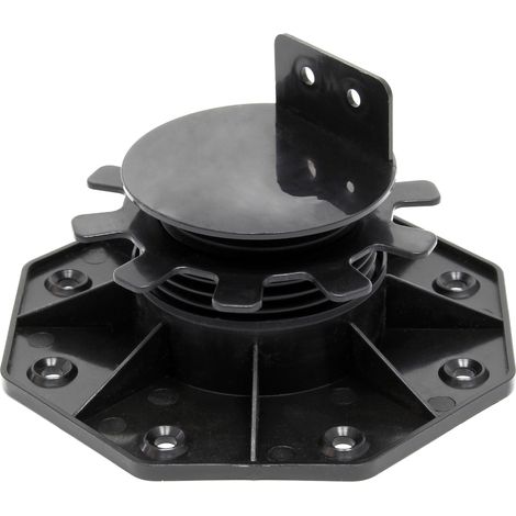 Wiltec Plots de terrasse – Charge 2700 kg – Hauteur réglable 33-64 mm – en PP – Pieds de support pour Lames Dalles Lambourdes
