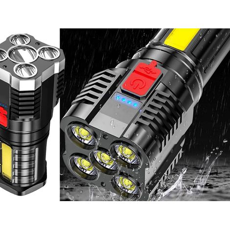 Lampe torche LED rechargeable extrêmement puissante pour les professionnels et les aventuriers. - AquaForge (1/4)