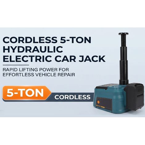 Cric hydraulique compatible avec les modèles BL1815, BL1820, BL1830, BL1840, BL1850, BL1860, BL1845 et BL1890. Fonctionne sur batterie, capacité de 5 tonnes. Outil de levage et de réparation de véhicu (1/5)