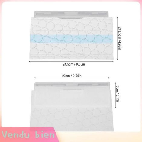 Paquet de 20 recharges jetables de tampons pour sols durs, pour tampons de vadrouille sous aspirateur VM252 VC205, pour (1/4)