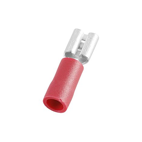 Cosse faston RS PRO, 0,5 1,5 mm2, 22 16 AWG, Isolé, Rouge