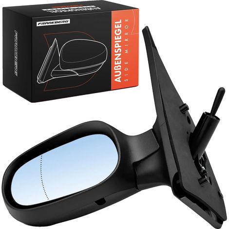 Miroir Extérieur, Plastique, 10,2 x 8,5 x 5,0 cm, Compatible avec Renault Clio II Thalia I BB CB SB0/1/2 LB, Fonctionnement Manuel, 1 Connexion (1/5)
