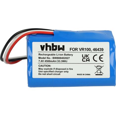 vhbw batteria sostituisce Vorwerk PN46439, SCM61932, 46439 per home cleaner (4500mAh, 7,4V, Li-Ion)