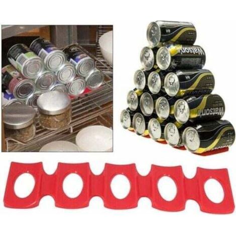 [JAMAIS UTILISÉ] Tapis Rangement Frigo Organisateur en Silicone(Rouge), Support Bouteille Vin Support pour Bière Tapis pour Ranger Bouteille Frigo Organisation (1/4)