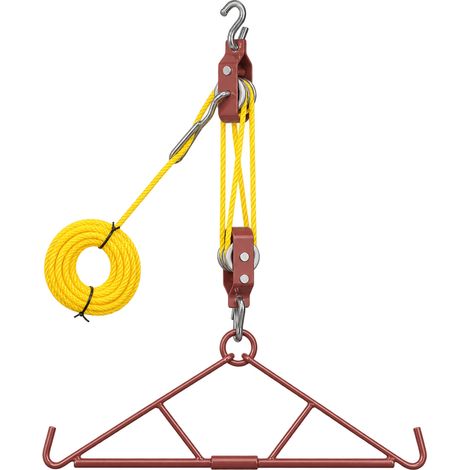 Potence pour Gibier avec Poulie Capacité 250KG Suspension Butin, Suspension du butin, structure de découpe avec corde 12M, stable, pour la chasse et le travail de la venaison (1/5)