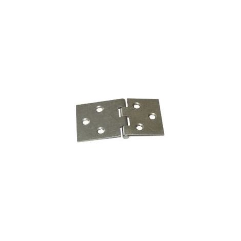 Charnière de table - Décor : Décapé - Hauteur : 45 mm - Largeur ouverte : 80 mm - Matériau : Acier - ITAR (1/2)