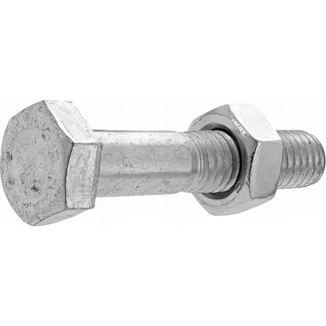 10 Boulons tête hexagonale filetage partiel Inox A2 - diamètre 6 mm - Longueur 50 mm mm - Diamètre 6 mm