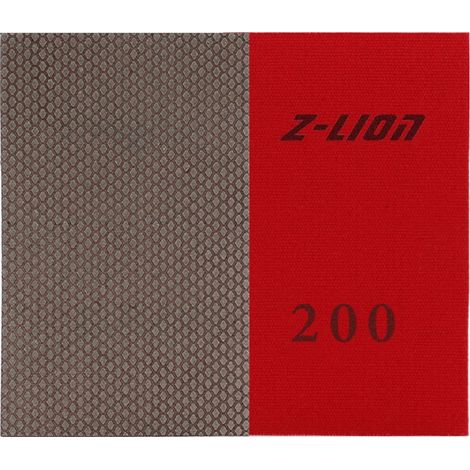 Lot de 2 feuilles de papier abrasif diamant pour poncer la pierre, le verre, la céramique (grain 200) (1/5)