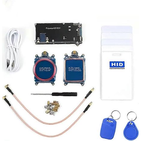 Lecteur/graveur NFC 125 kHz 13,56 MHz, lecteur/graveur RFID Proxmark3 RDV2, mémoire 512 Ko, kit de développement d'encodeur PM3 DEV (1/5)