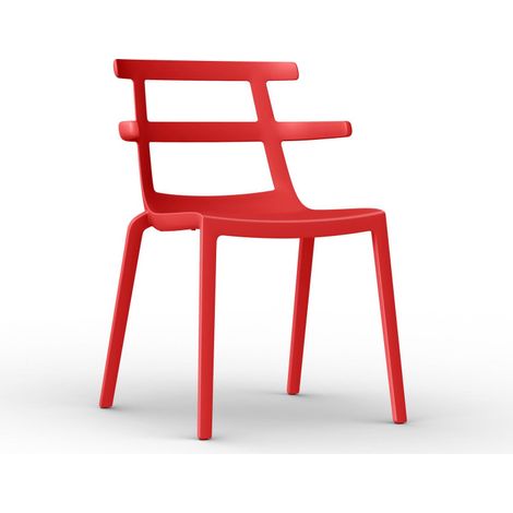 Resol TOKYO Chaise Intérieur, Extérieur Rouge - Set 4 (1/5)