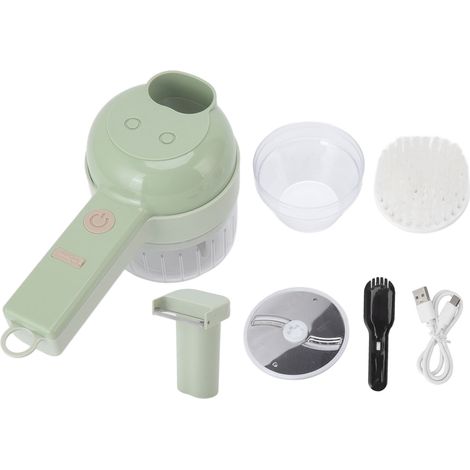 Hachoir à Ail Rechargeable USB, Port d'Alimentation Ouvert, Lame en Acier Inoxydable, Corps Étanche (1/5)