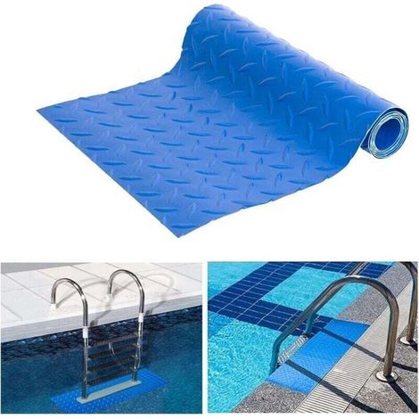 Tapis Antidérapant pour Échelle de Piscine, Coussinets de Marches avec Ventouses, Accessoire de Sécurité pour Escalier de Piscine (90-23 cm) (1/4)