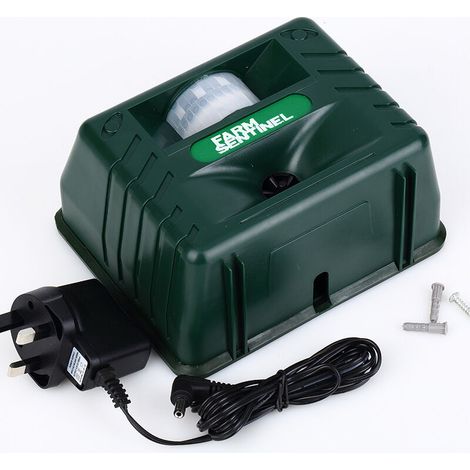 Lot de 2 Répulsif pour Animaux, Alarme ultrasonique à 4 Sons répulsif électronique pour Oiseaux Sauvages en Plein air(Prise EU220V) (1/5)