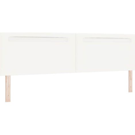 Tête de lit,Panneau décoratif avec des lumières à LED Blanc 200 cm PVC CFW5533808 (1/5)