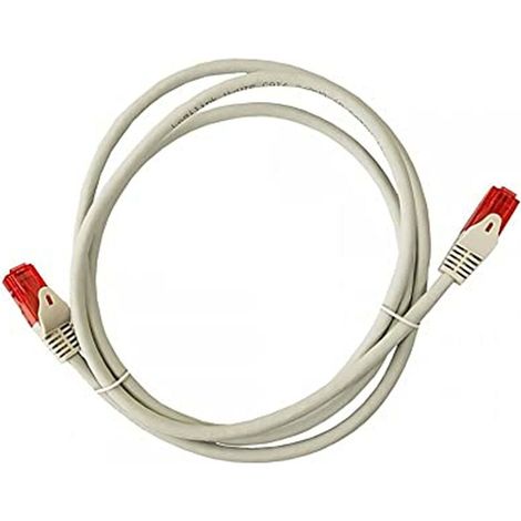 Cavo UTP Cat.6 RJ45 rame LSZH Grigio 0,5m (1/2)