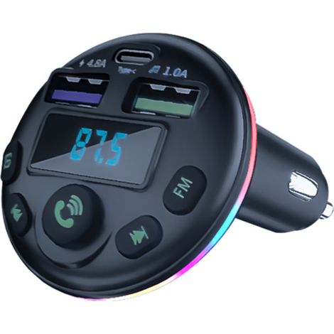 New Q21 Fast Charging Car Bluetooth Charger for MP3 Players - One-to-Three Car Chargers - Q21K (Classic Edition) (1/4)