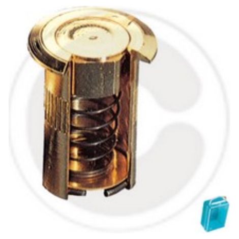 pozzetto in ottone a molla 20 mm antipolvere porta porte finestre