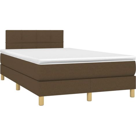 Maison Exclusive - Boxspringbett mit Matratze Dunkelbraun 120x190
