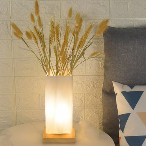 Kreative, vasenförmige Tischleuchte, minimalistisches und romantisches Nachtlicht fürs Schlafzimmer, Nachttischlampe aus Glas, LED-Stimmungsbeleuchtung fürs Schlafzimmer (1/5)