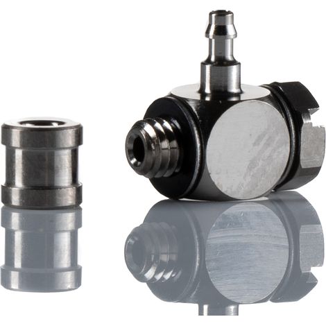 Adaptateur fileté coudé SMC M vers Cannelé 2 mm M3 mâle ( Prix pour Paquet de 10 )