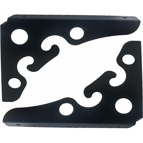2 Pcs Equerre Etagere Noir Equerre Etagere Murale Rustiques Support Etageres Murales Triangle Fixation Etagere Supports De Tablette Flottante,pour Cuisine,Salon(Size:15x15cm/5.9x5.9in)-LIAIKI (1/5)