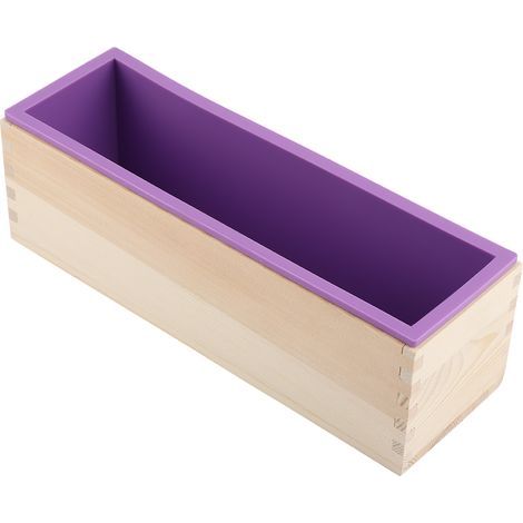 Moule à savon rectangulaire en Silicone de 1200ML, outil de bricolage pour la cuisson de gâteaux, glaces et chocolats