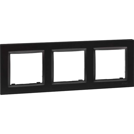 SIMON cornice 3 elementi colore nero "Serie 10"