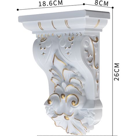 Colonnes, portes et supports de poutres de style romain européen en PVC avec support adhésif légers et durables. (1/5)