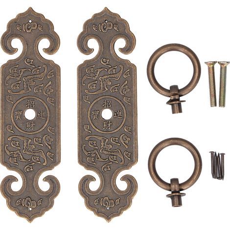 Schubladen- und Möbeltürgriffe aus Messing im Antik-Stil, korrosionsbeständig – elegantes Retro-Design (1/5)