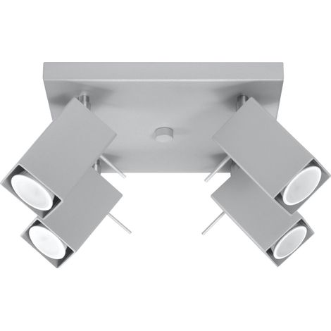 Lámpara de techo venzo 4 GU10 gris lumilo 04.369.58 (1/5)