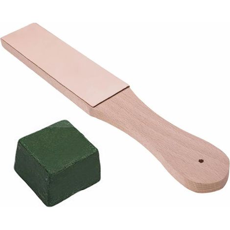 Kit D'affûtage en Cuir avec Pâte à Polir, Kit de Polissage avec Pâte à Polir, DIY D’affûtage en Cuir a Aiguiser (1/5)