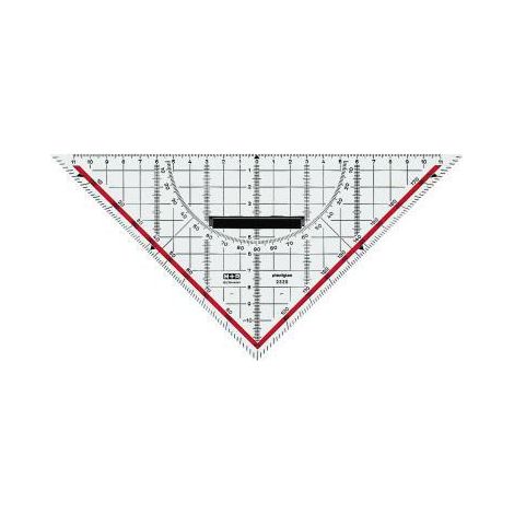M+R Zeichendreieck 23250100 25cm Skala rot (1/2)