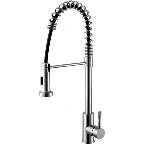 Grifo de cocina WEZER KIT4B-01 con caño flexible - 2 tipos de chorro (1/2)