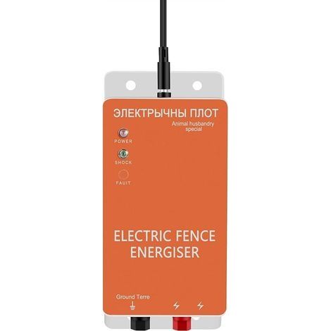 Clôture électrique pour bétail, animaux, électrificateur de clôture, haute puissance, d'alimentation pour élevage de volailles 5 miles for bétail F (1/5)