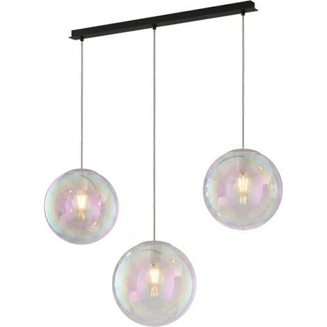 Top light moderne iris 1234 20x3+r60x4r3 ne e27 led métal verre irisé (1/5)