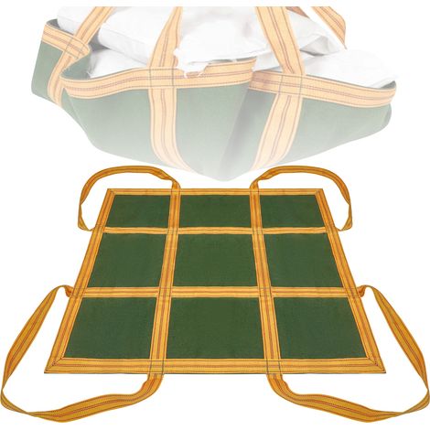 Filet de levage suspendu en nylon et toile, filet de chargement, filet de levage et de déchargement de marchandises (1 x 1 m/1 T)