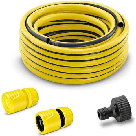 Kit de conexión de manguera alta presión Kärcher 10 m PrimoFlex 1/2 Aqua Stop conexión al grifo G3/4 amarillo (1/2)