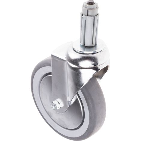 Roulettes industrielles Pivotante RS PRO, Diam 125mm, 100kg ( Prix pour 1 ) (1/2)