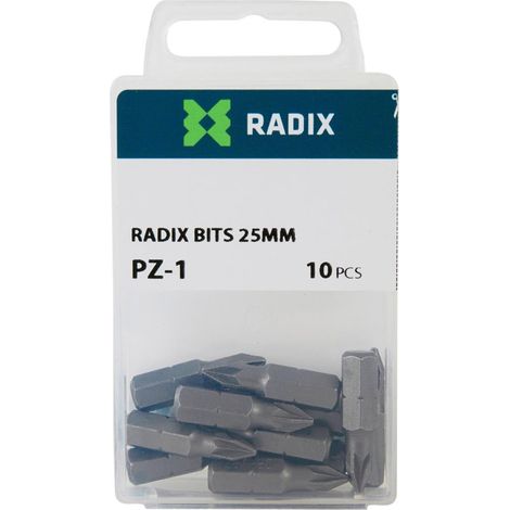 Embout de vissage - Radix - PZ1 (10 pièces) (1/2)