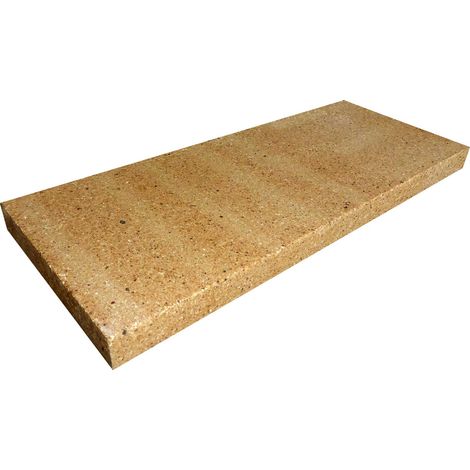 Dalle réfractaire dense 500 x 200 x 30 mm - 35 % d'alumine