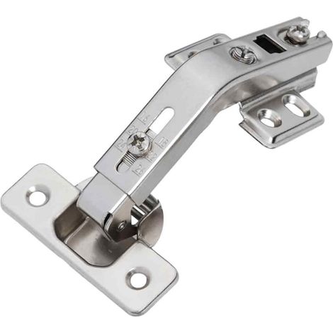 Charnière De Meuble - Charnière D'Angle 135° - Pour Porte De Cuisine Et Armoire - Réglage 3D Avant/Arrière Gauche/Droite - Acier Doux À Froid - Lot De 2 (1/5)