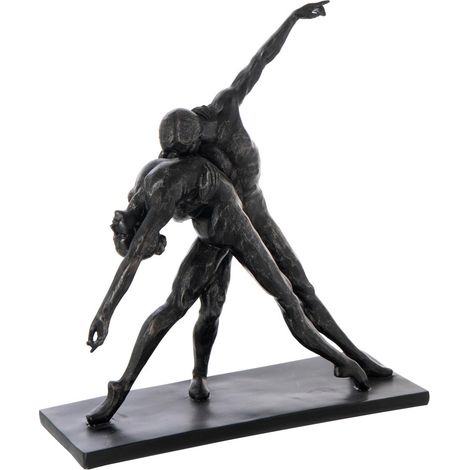Statuette Couple Danse "Courchevel" 38cm Noir